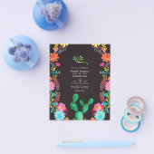 Farbenfrohe mexikanische Fiesta Wedding Flyer (Einzeln)