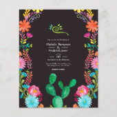 Farbenfrohe mexikanische Fiesta Wedding Flyer (Vorne)