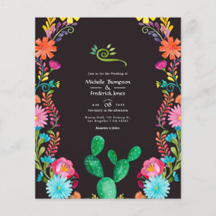 Farbenfrohe mexikanische Fiesta Wedding Flyer