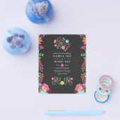 Farbenfrohe mexikanische Fiesta Wedding Flyer (Einzeln)
