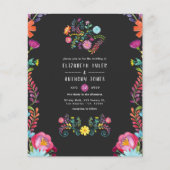 Farbenfrohe mexikanische Fiesta Wedding Flyer (Vorne)