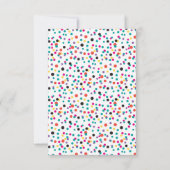 Farbenfrohe mexikanische Fiesta Wedding RSVP Karte (Rückseite)