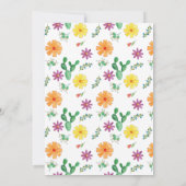 farbenfrohe mexikanische Fiesta Wedding Save The Date (Rückseite)