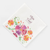 farbenfrohe mexikanische Fiesta Wedding Serviette (Ecke)