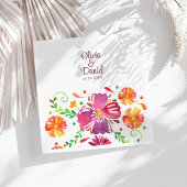 farbenfrohe mexikanische Fiesta Wedding Serviette
