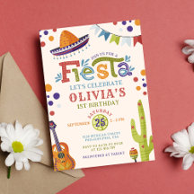 Farbenfrohe mexikanische Fiesta zum ersten Geburts