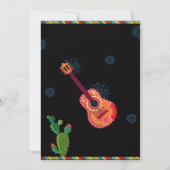 Farbenfrohe mexikanische Fiesta zum Geburtstag Einladung (Rückseite)