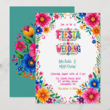 Farbenfrohe mexikanische Floral Fiesta Hochzeit
