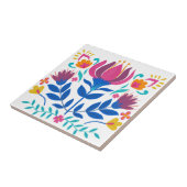 Farbenfrohe mexikanische Folklore Fliese (Seite)