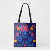 Farbenfrohe mexikanische Folklore Tasche (Vorderseite)