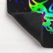 Farbenfrohe mexikanische Halloween-Maske Mousepad (Ecke)
