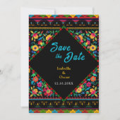 farbenfrohe mexikanische Hochzeit Save The Date (Vorderseite)