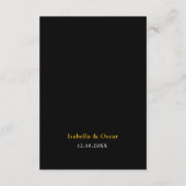 Farbenfrohe mexikanische Hochzeitsdetails Begleitkarte (Rückseite)