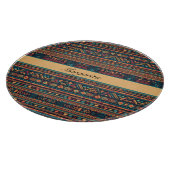 Farbenfrohe mexikanische Muster anpassbar Schneidebrett (Ecke)