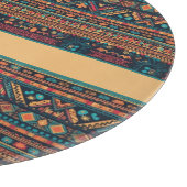 Farbenfrohe mexikanische Muster anpassbar Schneidebrett (Ecke)