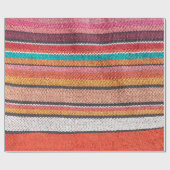 Farbenfrohe mexikanische, peruanische Teppichoberf Geschenkpapier (Flach)