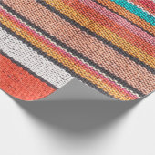 Farbenfrohe mexikanische, peruanische Teppichoberf Geschenkpapier (Ecke)