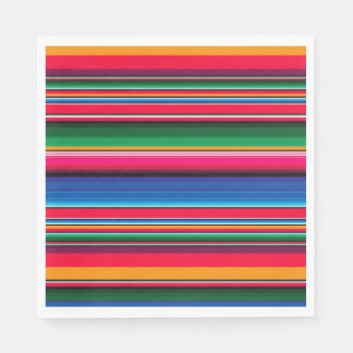 Farbenfrohe mexikanische Serape-Dekor-Party Serviette