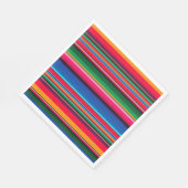Farbenfrohe mexikanische Serape-Dekor-Party Serviette (Ecke)