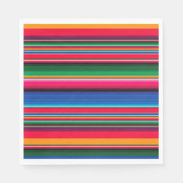 Farbenfrohe mexikanische Serape-Dekorationsparty Serviette