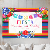 Farbenfrohe mexikanische Serape floral Fiesta Gebu Banner