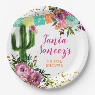 Farbenfrohe mexikanische Taco-Liebe Pappteller