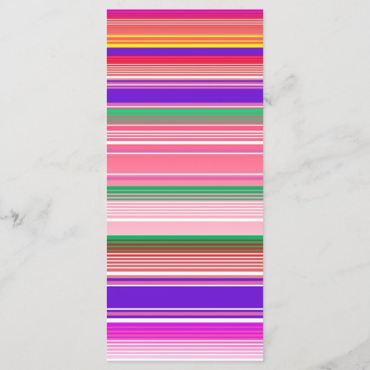 Farbenfrohe mexikanische Taco über Liebe Brautpart Menükarte (Rückseite)