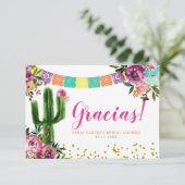 Farbenfrohe mexikanische Taco über Liebe Danke Kar (Stehend Vorderseite)