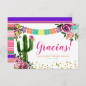 Farbenfrohe mexikanische Taco über Liebe Danke Kar (Vorne/Hinten)