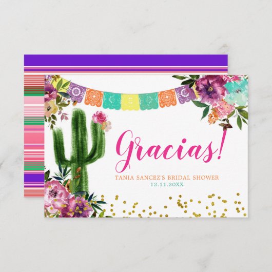 Farbenfrohe mexikanische Taco über Liebe Danke Kar (Vorne/Hinten)