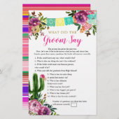 Farbenfrohe mexikanische Taco über Liebe Groom Say (Vorne/Hinten)