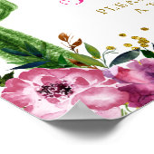 Farbenfrohe mexikanische Taco über Liebe Liebe ist Poster (Ecke)