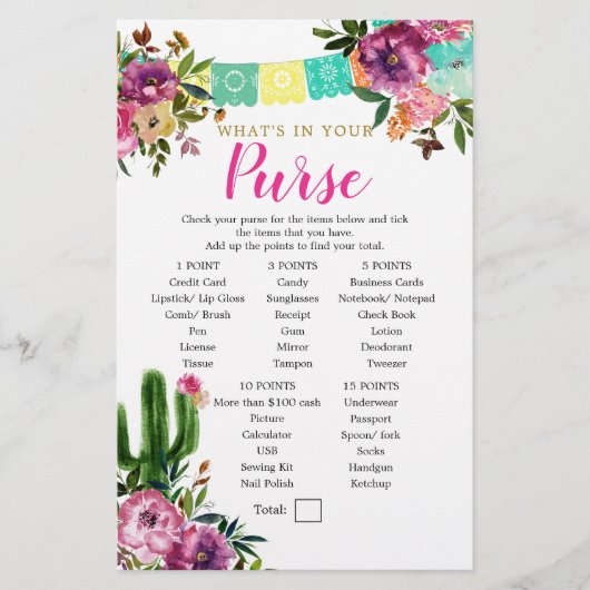 Farbenfrohe mexikanische Taco über Liebe Purgame (Vorderseite)