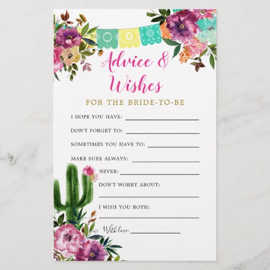 Farbenfrohe mexikanische Taco über Liebe Ratschläg (Vorderseite)