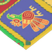 Farbenfrohe mexikanische Tiere Tischdecke (Schrägansicht)