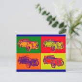 Farbenfrohe Mg TC Antik Pop Postkarte (Stehend Vorderseite)