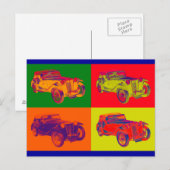 Farbenfrohe Mg TC Antik Pop Postkarte (Vorne/Hinten)