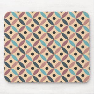 Farbenfrohe Mid Century Dekoration Mousepad