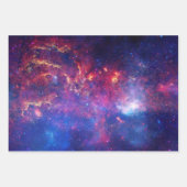 Farbenfrohe Milchstraße Galaxie Geschenkpapier Set (Vorderseite)