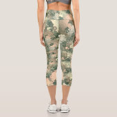 Farbenfrohe militärische Auseinandersetzung Capri Leggings (Rückseite)