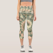 Farbenfrohe militärische Auseinandersetzung Capri Leggings (Vorderseite)