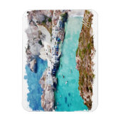 Farbenfrohe Milos Griechenland Panoramaaussicht Magnet (Vertikal)