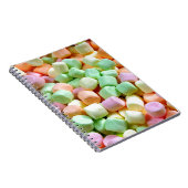 Farbenfrohe Mini-Marshmallows-Notebook Notizblock (Rechte Seite)