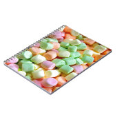 Farbenfrohe Mini-Marshmallows-Notebook Notizblock (Linke Seite)