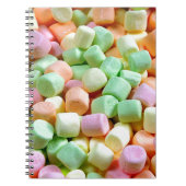 Farbenfrohe Mini-Marshmallows-Notebook Notizblock (Vorderseite)