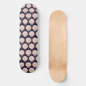 Farbenfrohe Mini Sugar Skull Muster Skateboard (Vorderseite)
