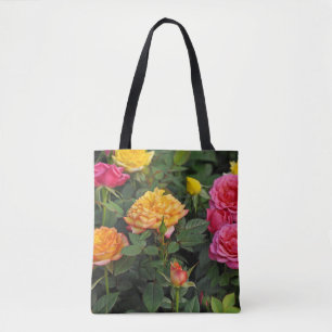 Farbenfrohe Miniatur-Rose Tasche