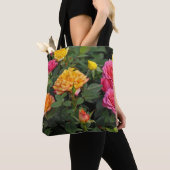 Farbenfrohe Miniatur-Rose Tasche (Von Nahem)