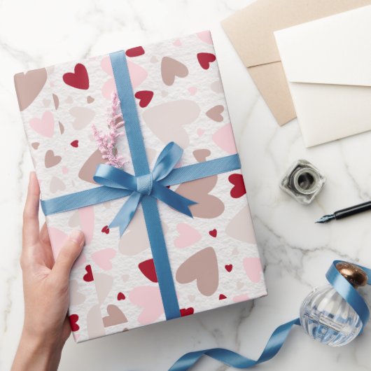 Farbenfrohe Minimalistische Liebe Geschenkpapier (Schenken)