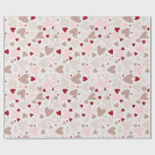Farbenfrohe Minimalistische Liebe Geschenkpapier (Flach)